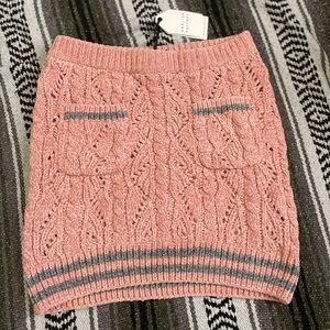 ENGLISH FACTORY
Chenille Contrast Sweater Mini Skirt